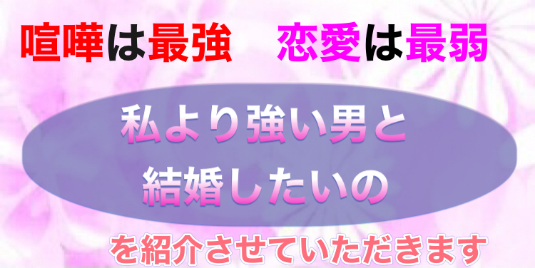 喧嘩は最強 恋愛は最弱 私より強い男と結婚したいの を紹介させていただきます リュウのサブカル日記